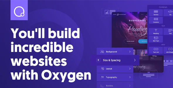 Oxygen – The Ultimate Visual Site Builder