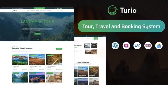 Turio - Tour and Travel WordPress Theme Tourism Agency